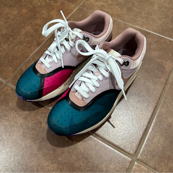 Nike Air Max 1 PRM Plum Fog Fossil Rose - Picture 2 of 13